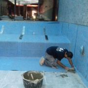 Self-adhesive waterproofing for swimming pools Lámina Steel