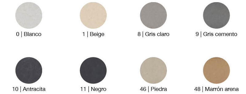 Colores Mortero de Cemento - IDEAL POOL