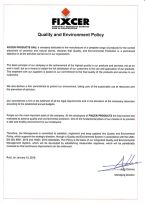 Quality Policy and Environment