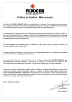 Política de Qualitat i Medi Ambient